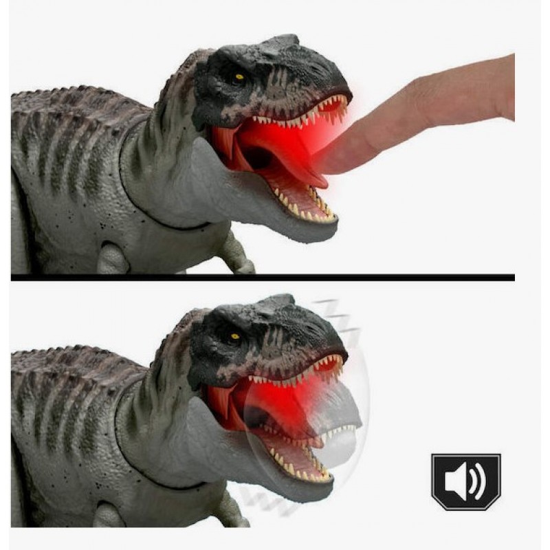 Φιγούρα Δράσης Rebirth Tyrannosaurus Rex - Power Devour Jurassic World Δεινόσαυρος με Ήχους για 4+ Ετών 54.5Εκ Mattel