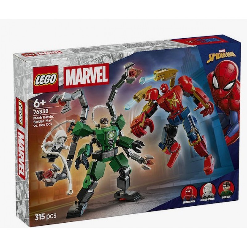 Marvel Mech Battle: Spider-Man vs. Doc Ock Για 6+ Ετών 315τμχ Lego
