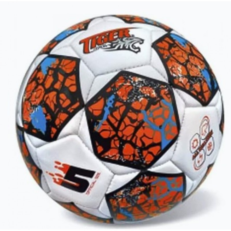 Μπάλα Ποδοσφαίρου Tiger Sport Line Fluo Size 5 Πορτοκαλί Star