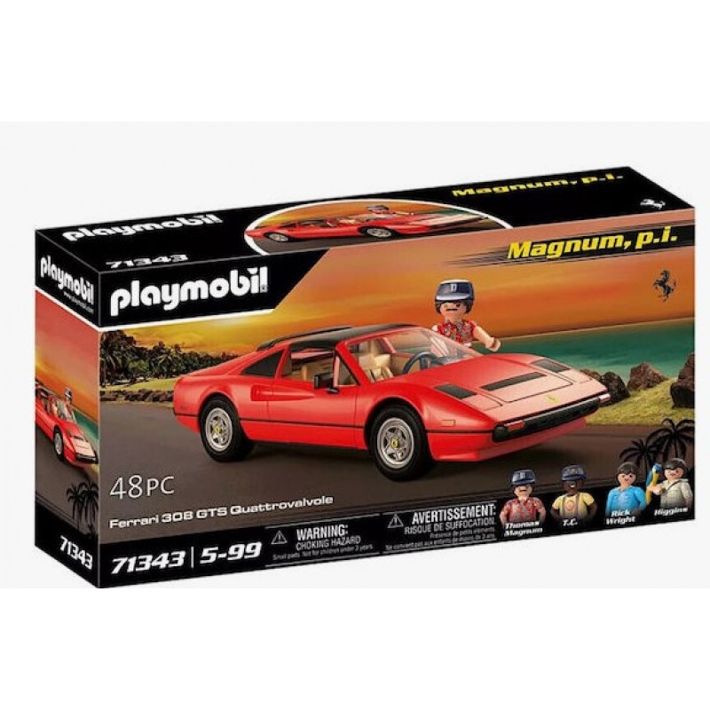 Ferrari Magnum, P.I. 308 GTS Quattrovalvole Για 5-99 Ετών Playmobil 