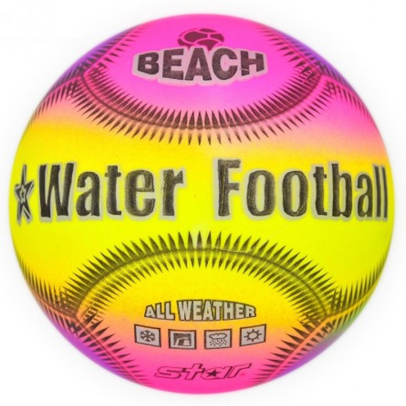 Μπάλα Water Football Fluo 14Eκ Ροζ/Κίτρινο Star