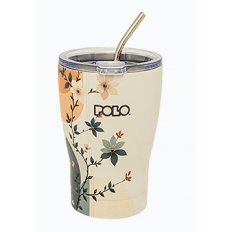 Ποτήρι Θερμός Για Καφέ Mug Floral 350ml Polo 