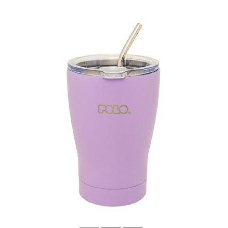 Ποτήρι Θερμός Για Καφέ Mug 350ml Λιλά Polo 
