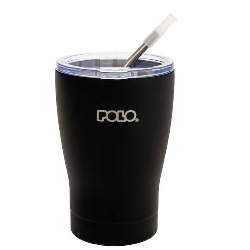 Ποτήρι Θερμός Ανοξείδωτο 350ml Σκούρο Μπλε Coffee Mug Polo 