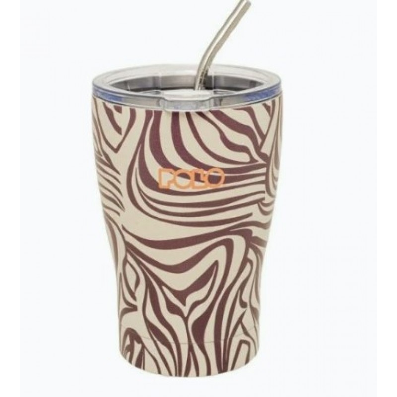 Ποτήρι Θερμός Ανοξείδωτο 350ml Coffee Mug Ζέβρα Polo 