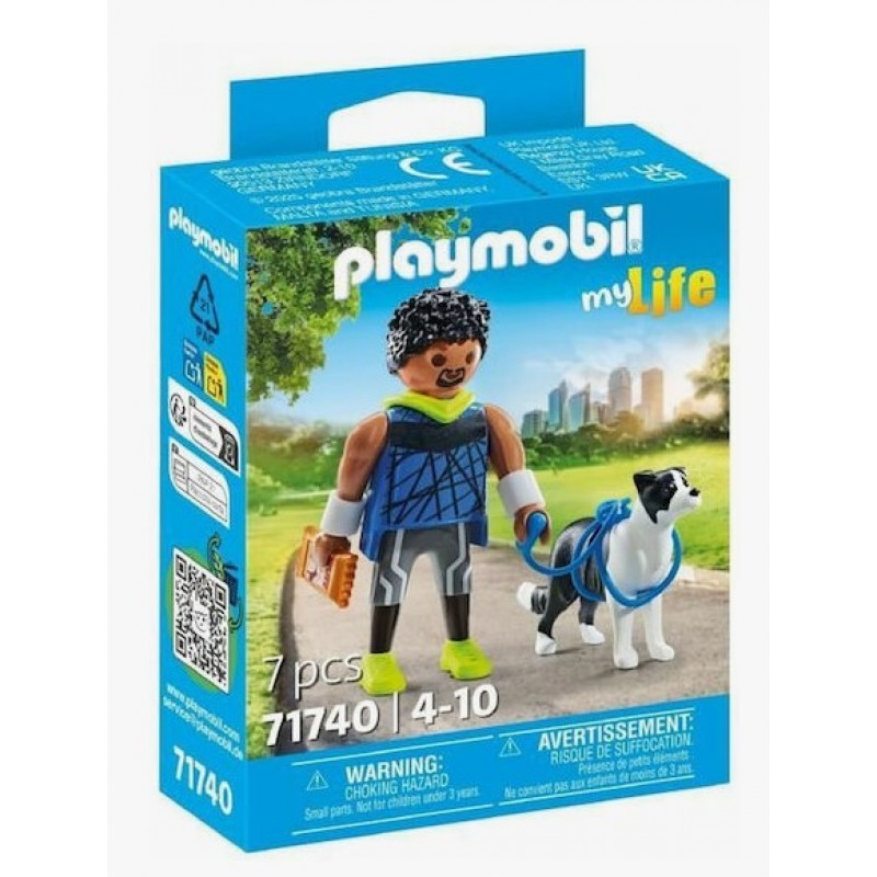 MyLife Αθλητής Με Μπόρντερ Κόλεϊ Για 4-10 Ετών Playmobil 