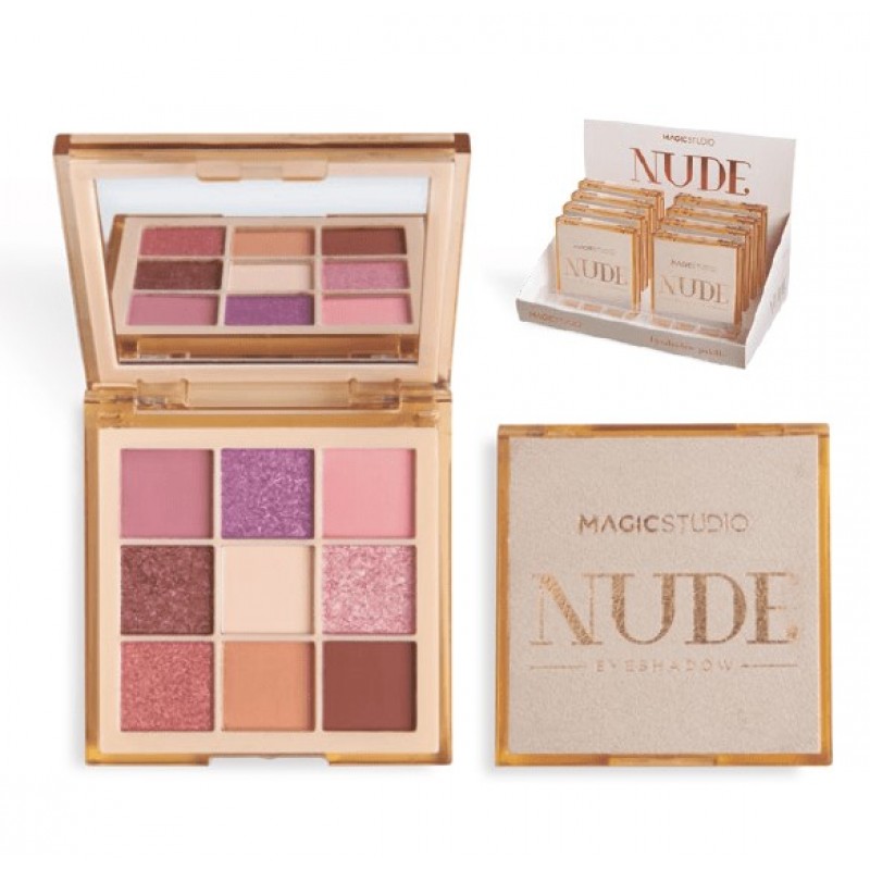 Παλέτα Σκιών 9 Χρώματα 9 x 1gr IDC Magic Studio Nude Eyeshadow Palette 