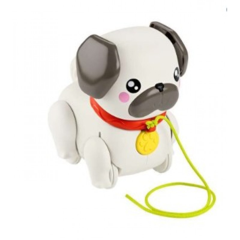 Fisher-Price:  Walk the Pup – Pug Συρόμενο Παιχνίδι Σκύλακι Mattel