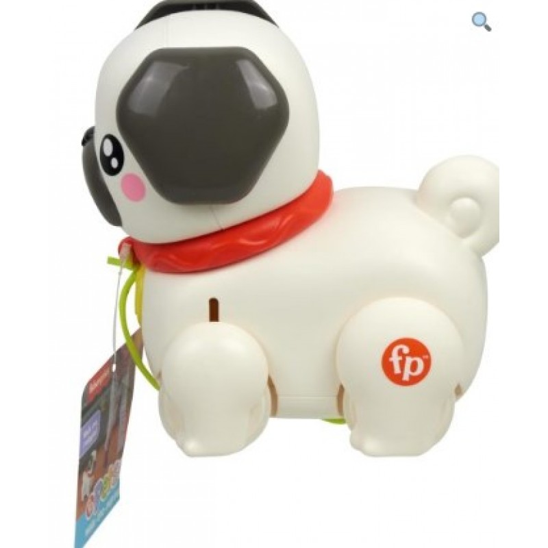 Fisher-Price:  Walk the Pup – Pug Συρόμενο Παιχνίδι Σκύλακι Mattel