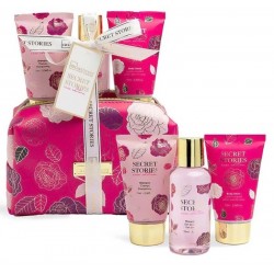 Σετ Ομορφιάς Cosmetic Bag Set 3pcs 17 x 21 x 8,5cm IDC Scented Stories Rose Edition 