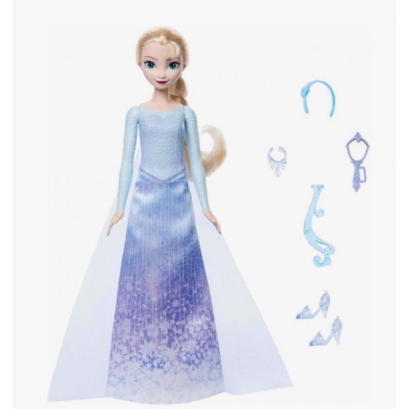 Κούκλα μόδας Disney Frozen Γυρίστε και αποκαλύψτε την Έλσα Κύμα 2 Mattel