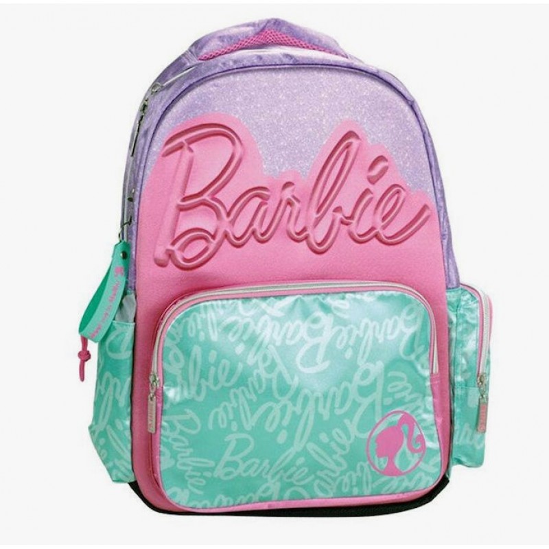 Σχολική Τσάντα Πλάτης Barbie Με Θήκη Για Παγούρι Gim 