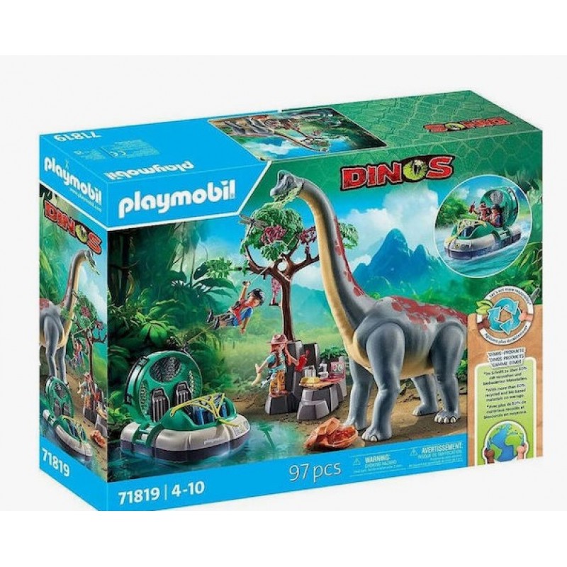 Brachiosaurus with Hovercraft Για 4 Ετών Playmobil 