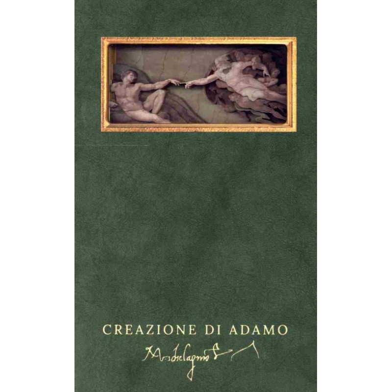 Creazione Di Adamo (Unlined Pages) 3D Notebook |Adam Michelangelo
