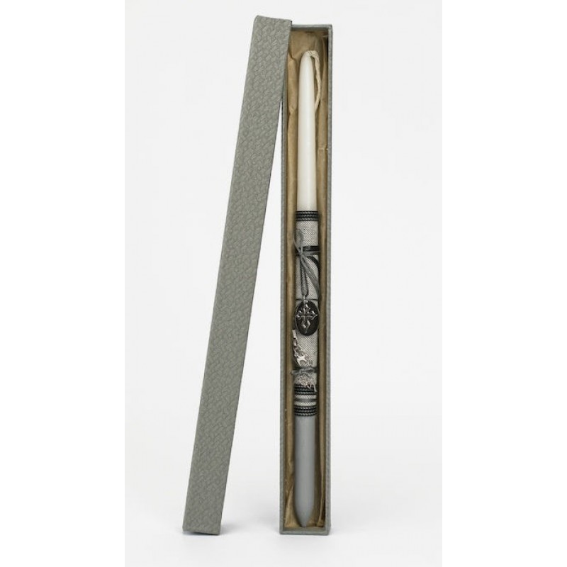 Πασχαλινή Λαμπάδα Στρογγυλή Κρεμαστό Σταυρό Δημιουργίες 