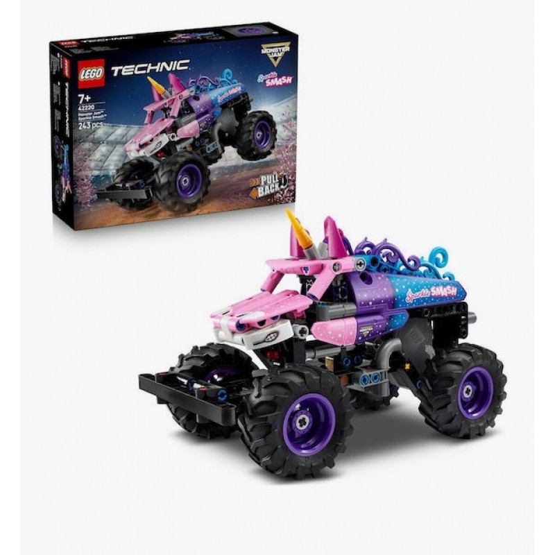 Technic Monster Jam™ Sparkle Smash™ Pull-Back Για 7+ Ετών 243τμχ Lego