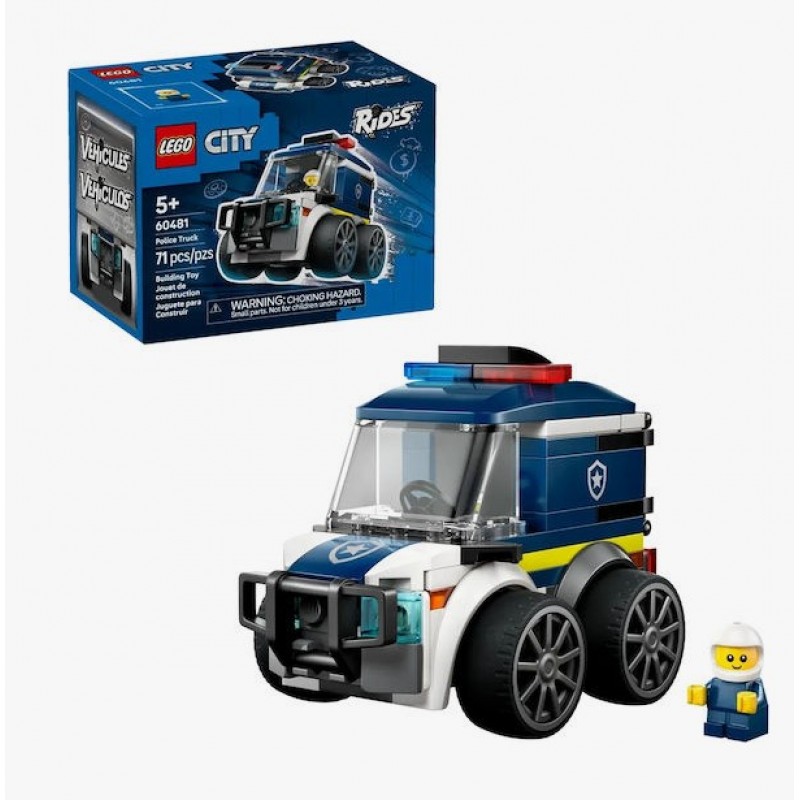 City Rides – Police Truck Για 5+ Ετών 71τμχ Lego
