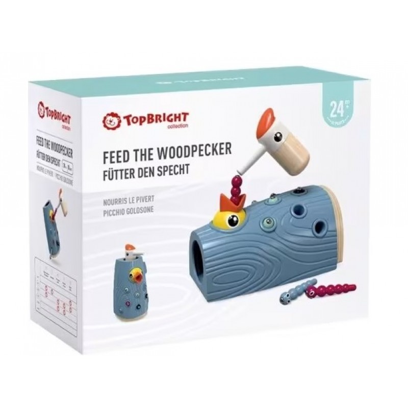 Top Bright Εκπαιδευτικό Παιχνίδι Activity Toy Feed Woodpecker 