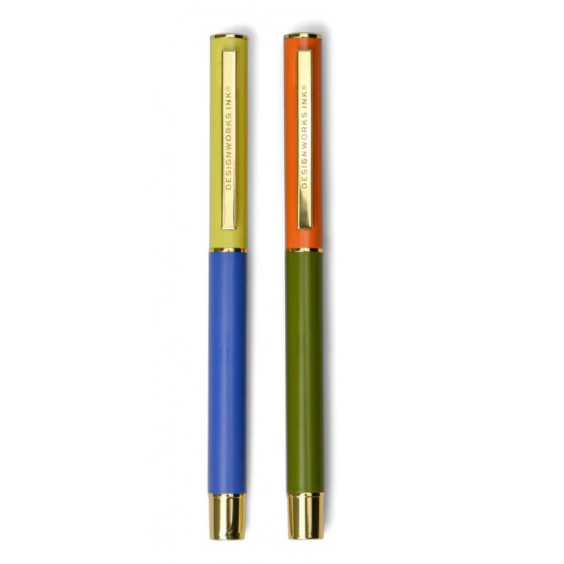 Στυλό Colorblock Cobalt & Army Green (Σετ 2 Τεμαχίων) Legami 