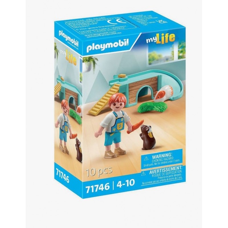 MyLife Ινδικά Χοιρίδια Με Σπιτάκι Για 4-10 Ετών Playmobil 