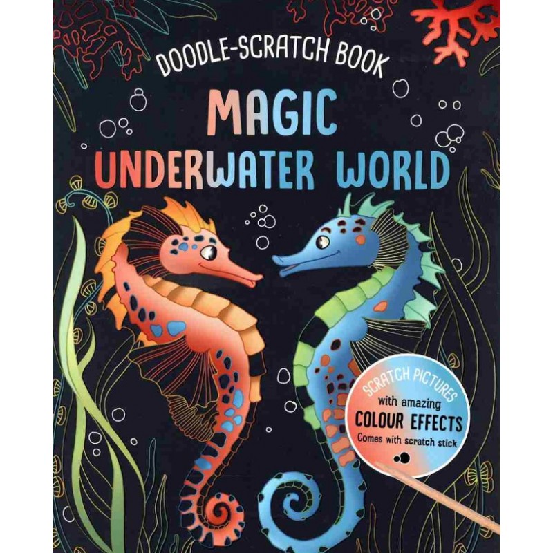 Magical Underwater World Doodle - Scratch Book