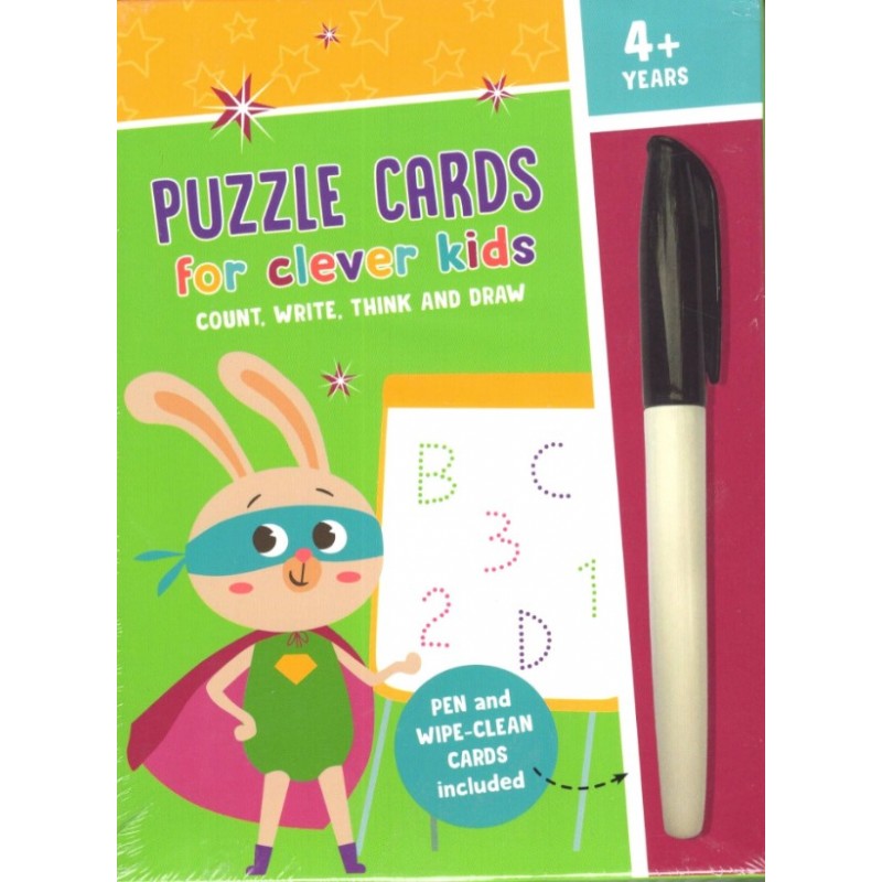 Puzzle Cards For Clever Kids – Count, Write, Think And Draw