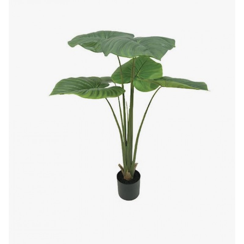 Τεχνητό Δέντρο Φιλόδεντρο Real Touch Σε Πλαστική Γλάστρα Πράσινο Y120Εκ Marhome 