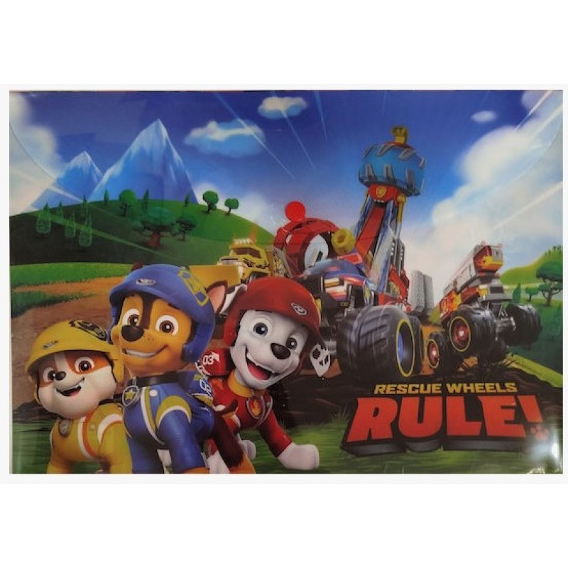 Φάκελος Κουμπί Α4 Gim Paw Patrol Rescue Wheels Gim