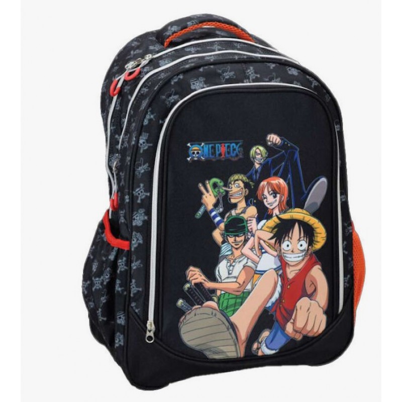 Σχολική Τσάντα Πλάτης Δημοτικού One Piece Red 27lt Gim 