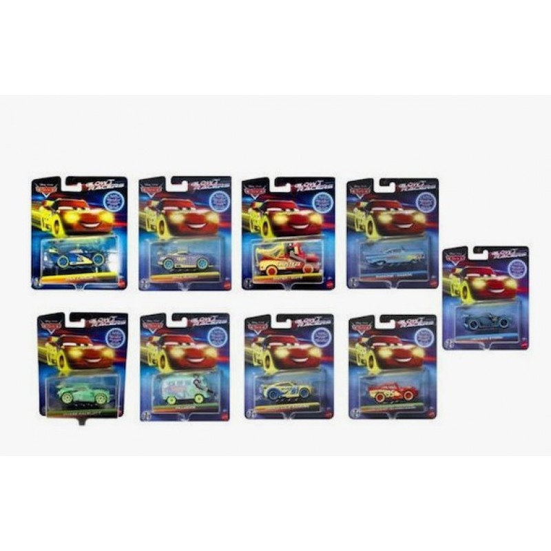 Disney Cars Racers Αυτοκινητάκι Night Racing για 3+ Ετών (Διάφορα Σχέδια) 1τμχ Mattel 