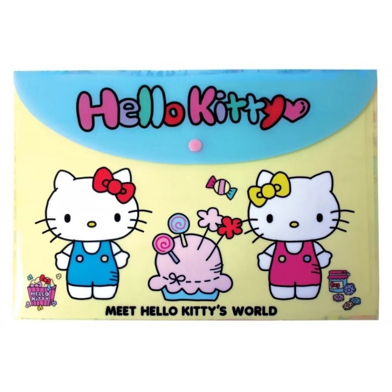 Φακελος Κουμπί A4 Pp Hello Kitty Gim 
