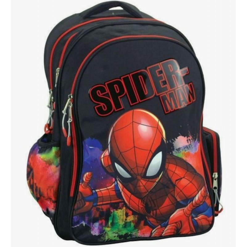 Σχολική Τσάντα Πλάτης Spiderman Global Με Θήκη Για Παγούρι Gim 