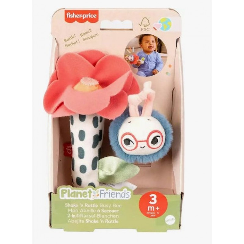 Fisher Price Planet Firends Κουδουνίστρα Λουλουδάκι Μελισσούλα Mattel 