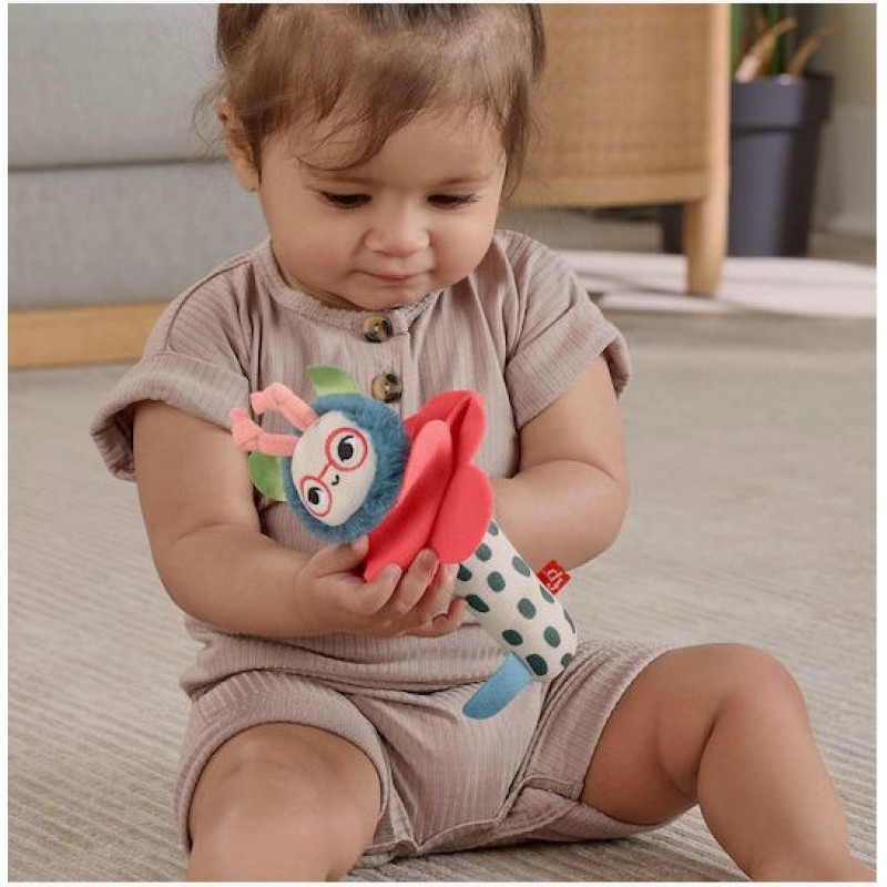 Fisher Price Planet Firends Κουδουνίστρα Λουλουδάκι Μελισσούλα Mattel 