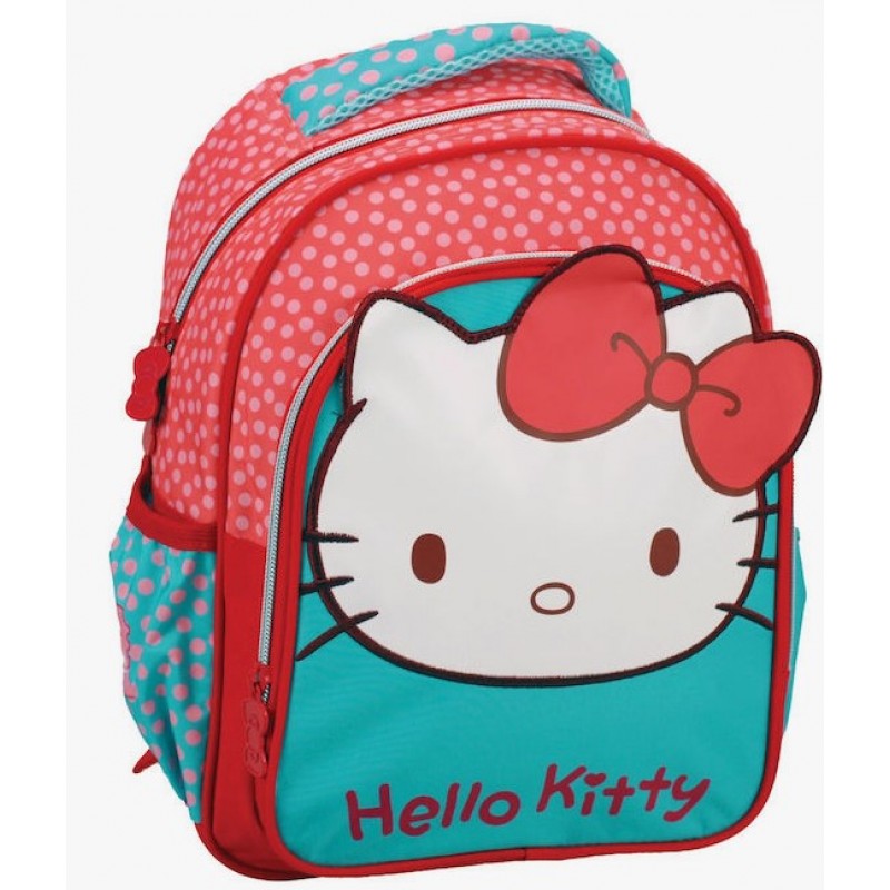 Σχολική Τσάντα Πλάτης Νηπιαγωγείου Hello Kitty Sweetheart Με Θήκη Για Παγούρι Gim 