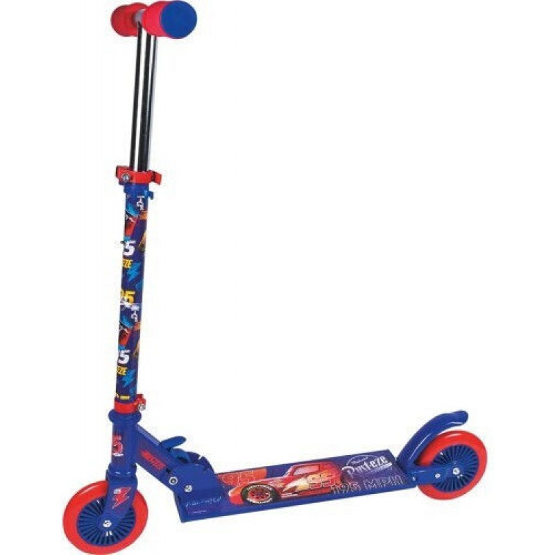 Παιδικό Πατίνι Αναδιπλούμενο Cars Δίτροχο για 5+ Ετών Μπλε AS 