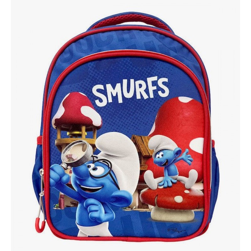 Σχολική Τσάντα Πλάτης Νηπιαγωγείου Smurfs 12lt Gim 