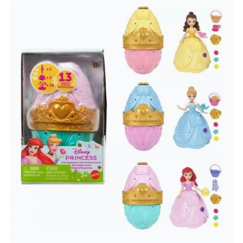 Disney Princess Μίνι Κούκλες - Αυγουλάκι Έκπληξη 6 Σχέδια 1 τμχ Mattel