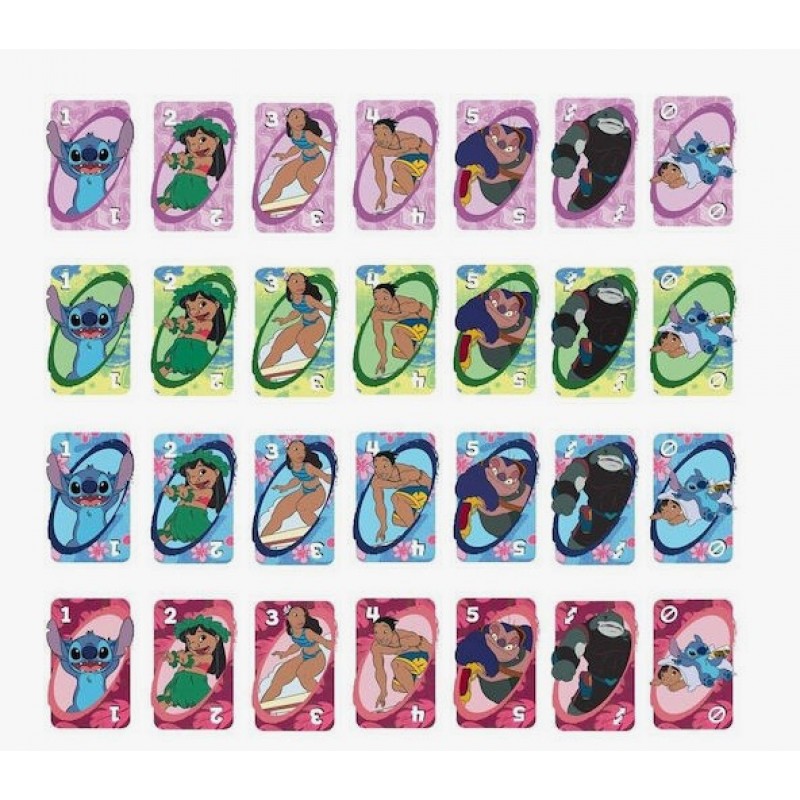 Επιτραπέζιο Παιχνίδι UNO Lilo & Stitch για 2-10 Παίκτες 7+ Ετών Mattel