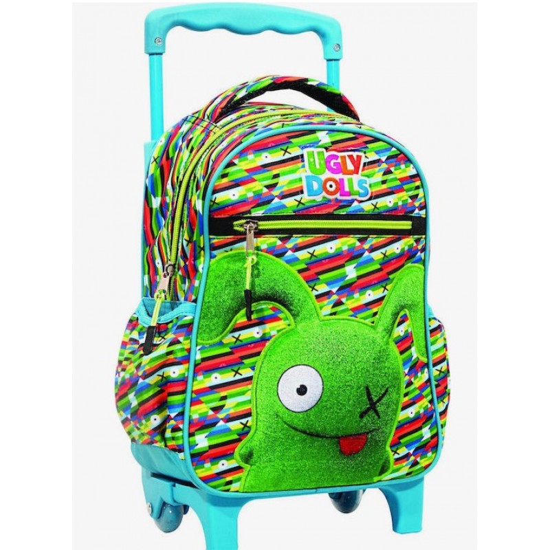 Σχολική Τσάντα Τρόλεϊ Νηπιαγωγείου Ugly Dolls Πράσινη 5lt Gim 