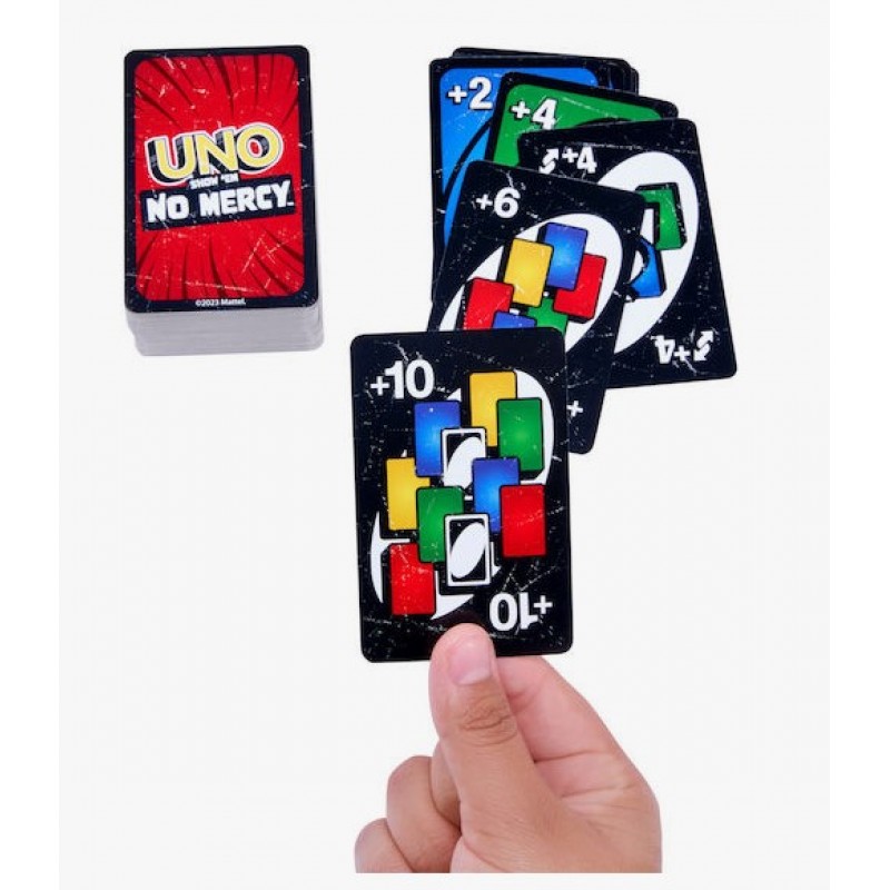 Επιτραπέζιο Παιχνίδι Uno No Mercy για 2-6 Παίκτες 7+ Ετών (EN) Mattel