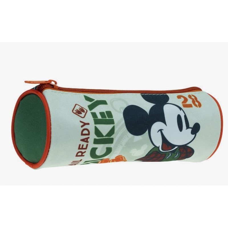 Κασετίνα Βαρελάκι Mickey Traveller Πράσινη Gim 