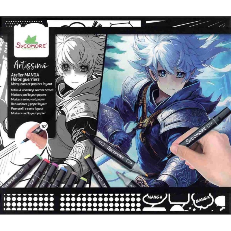 Σετ Ζωγραφικής Artissimo - Layout Et Marqueurs - Manga Arts Martiaux
