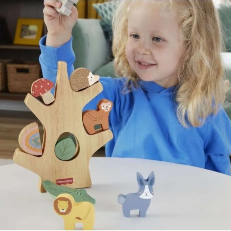 Fisher Price Wooden Balance Tree Ξύλινο Δέντρο Ισορροπίας Mattel 