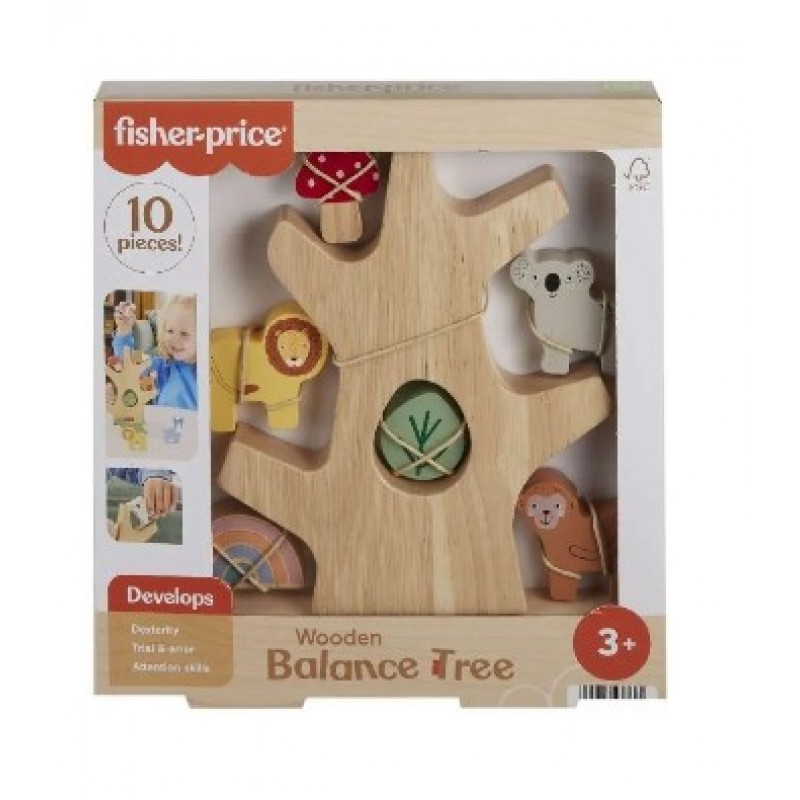 Fisher Price Wooden Balance Tree Ξύλινο Δέντρο Ισορροπίας Mattel 