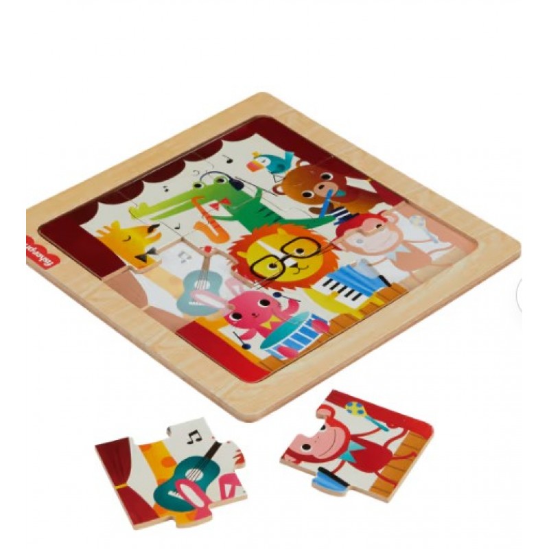Fisher-Price Συλλογή Με Μίνι Ξύλινα Παζλ Για Παιδιά Προσχολικής Ηλικίας, Τα Σχέδια Μπορεί Να Διαφέρουν Mattel 