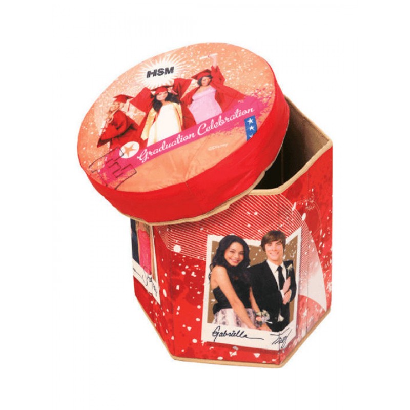 Παιδικό Σκαμπό με Αποθηκευτικό Χώρο High School Musical Senior Year 3 Κόκκινο AS