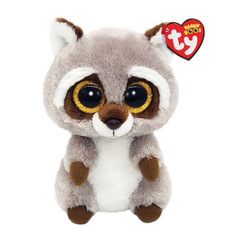 Χνουδωτό Ρακούν Γκρι Beanie Boos Oakie 15εκ TY