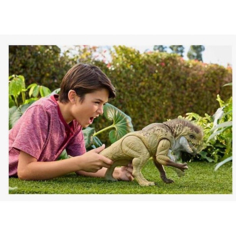 Φιγούρα Δράσης Jurassic World Rebirth Rumble N Rampage Distortus Rex Jurassic World με Ήχους 10Εκ. Mattel