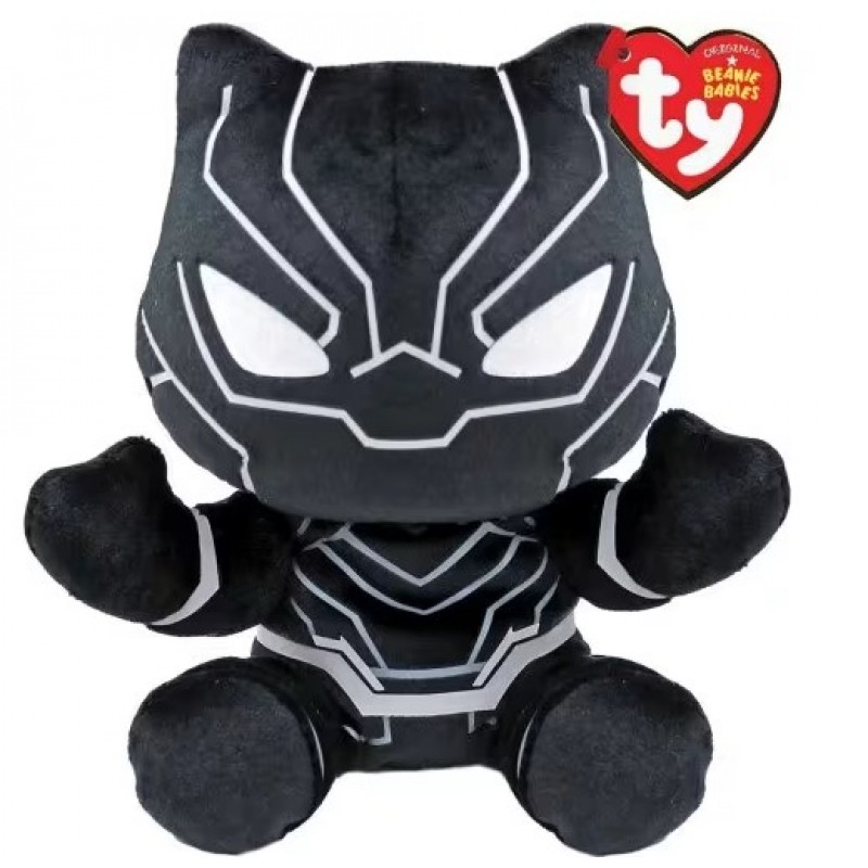 ΤΥ Χνουδωτό Beanie Babies Marvel Black Panther 15Εκ AS